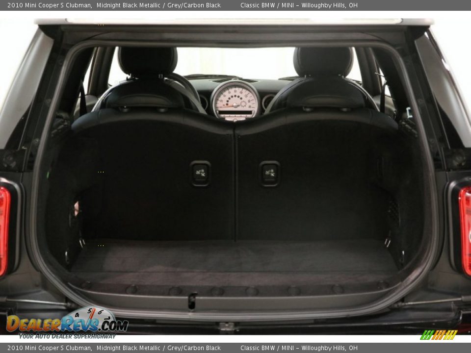 2010 Mini Cooper S Clubman Midnight Black Metallic / Grey/Carbon Black Photo #20