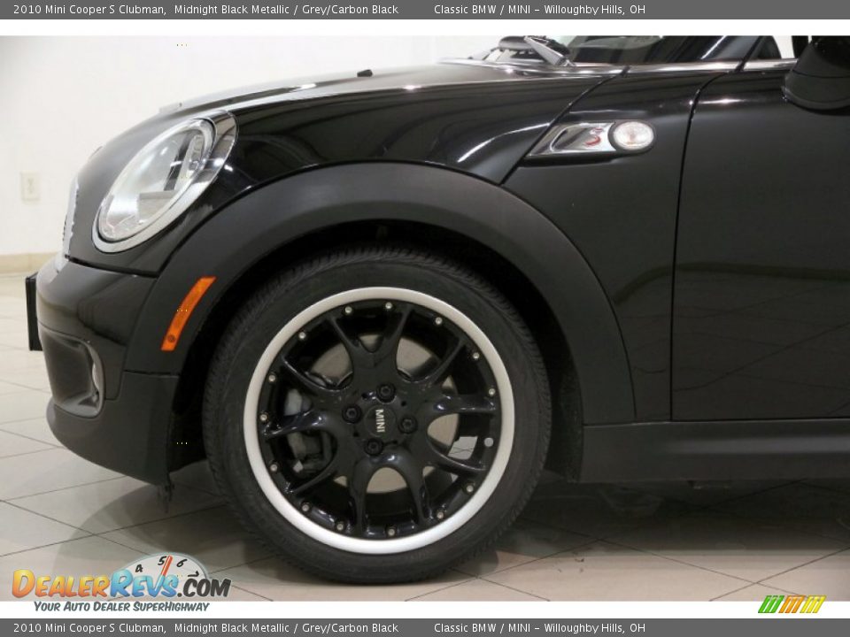2010 Mini Cooper S Clubman Midnight Black Metallic / Grey/Carbon Black Photo #22