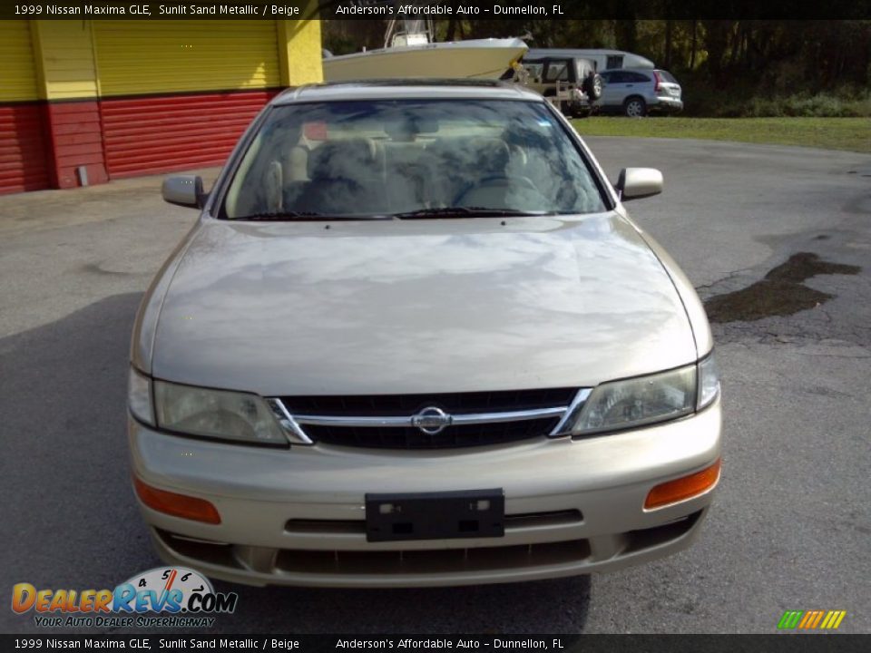 1999 Nissan Maxima GLE Sunlit Sand Metallic / Beige Photo #2