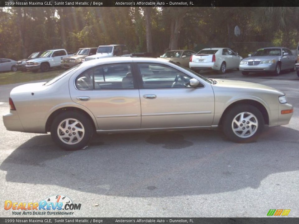 1999 Nissan Maxima GLE Sunlit Sand Metallic / Beige Photo #4