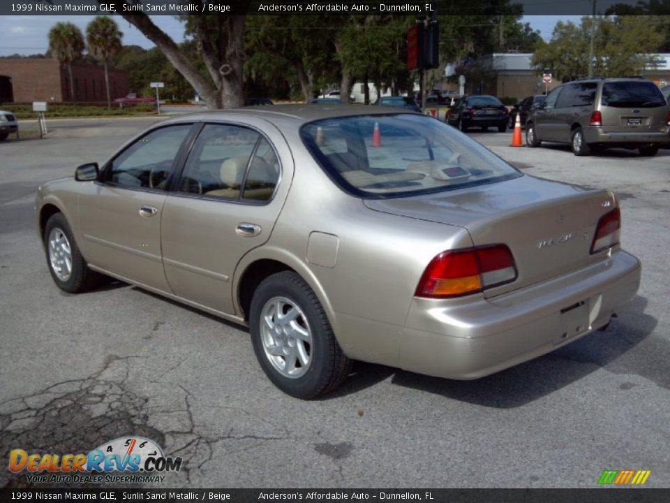 Sunlit Sand Metallic 1999 Nissan Maxima GLE Photo #7