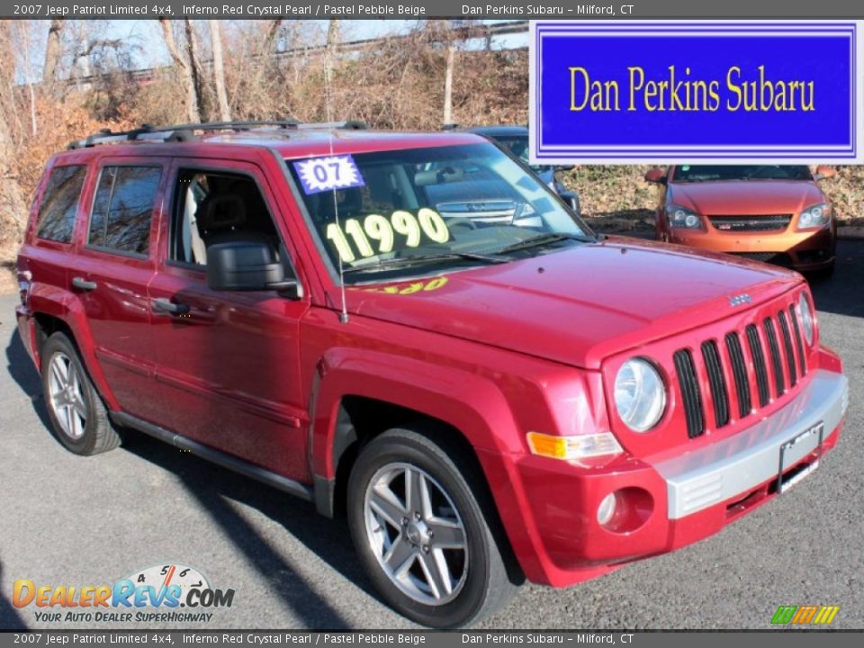 2007 Jeep Patriot Limited 4x4 Inferno Red Crystal Pearl / Pastel Pebble Beige Photo #1