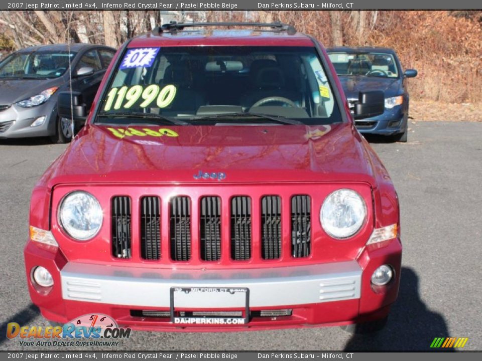 2007 Jeep Patriot Limited 4x4 Inferno Red Crystal Pearl / Pastel Pebble Beige Photo #2