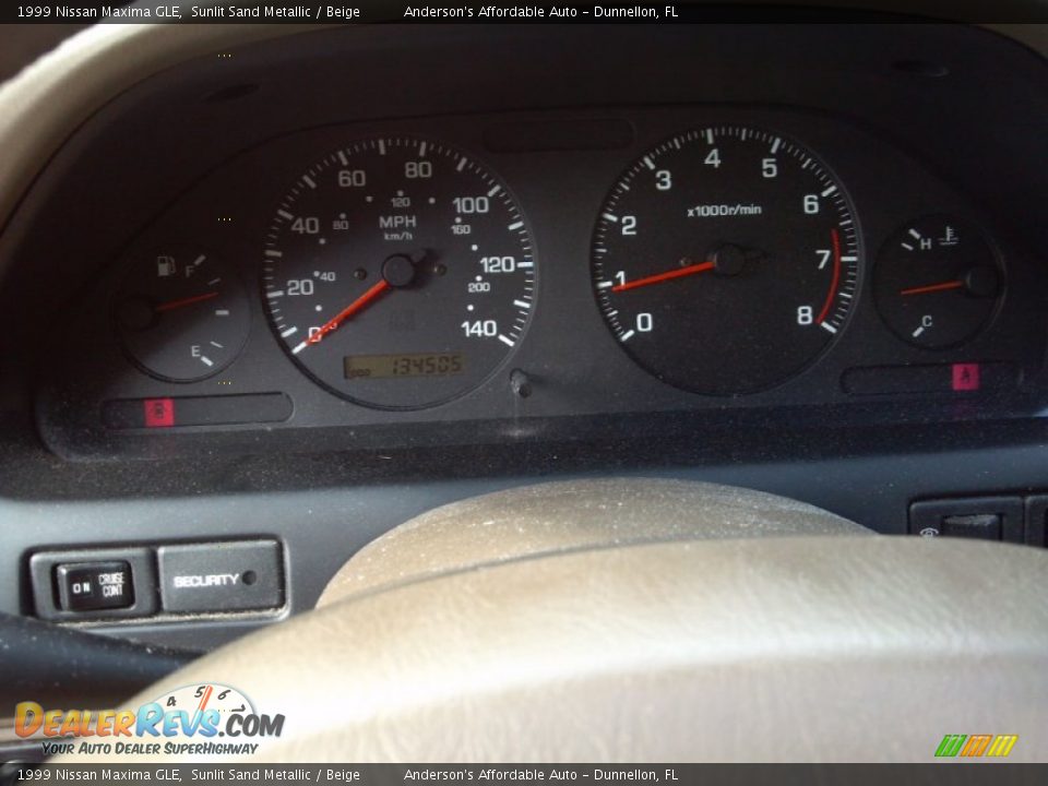 1999 Nissan Maxima GLE Gauges Photo #12