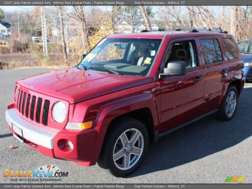 2007 Jeep Patriot Limited 4x4 Inferno Red Crystal Pearl / Pastel Pebble Beige Photo #3