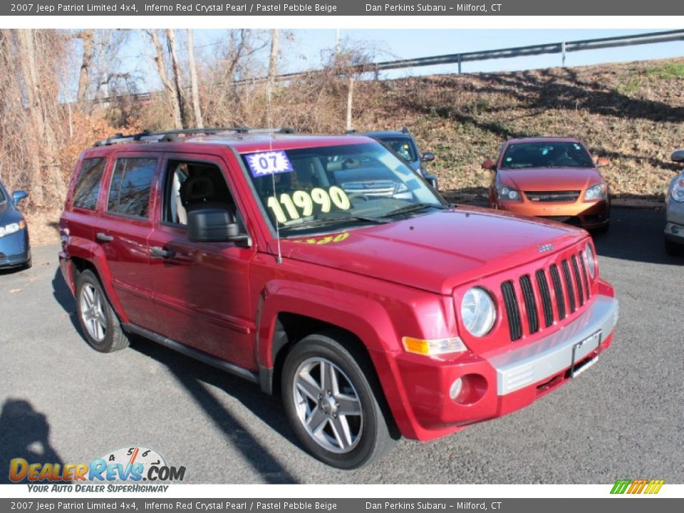 2007 Jeep Patriot Limited 4x4 Inferno Red Crystal Pearl / Pastel Pebble Beige Photo #4