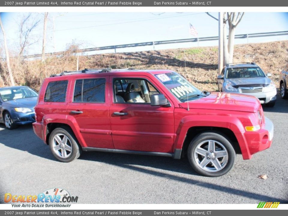 2007 Jeep Patriot Limited 4x4 Inferno Red Crystal Pearl / Pastel Pebble Beige Photo #5