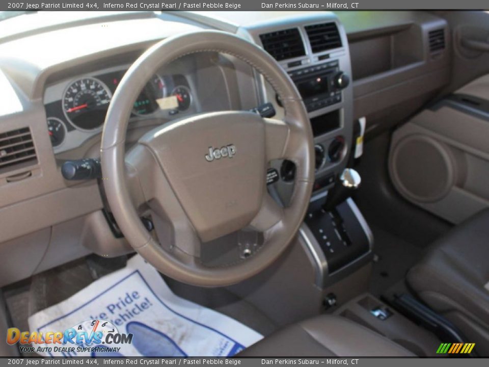 2007 Jeep Patriot Limited 4x4 Inferno Red Crystal Pearl / Pastel Pebble Beige Photo #6