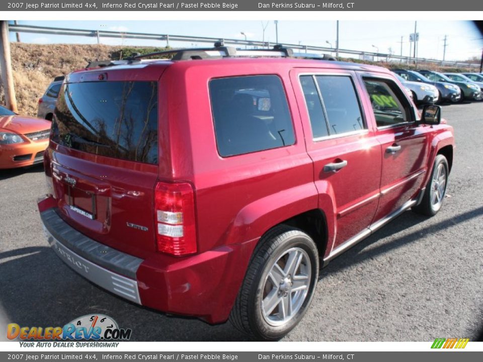 2007 Jeep Patriot Limited 4x4 Inferno Red Crystal Pearl / Pastel Pebble Beige Photo #7