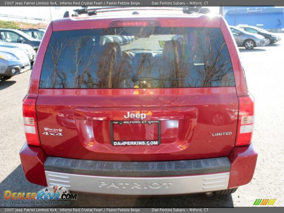 2007 Jeep Patriot Limited 4x4 Inferno Red Crystal Pearl / Pastel Pebble Beige Photo #8