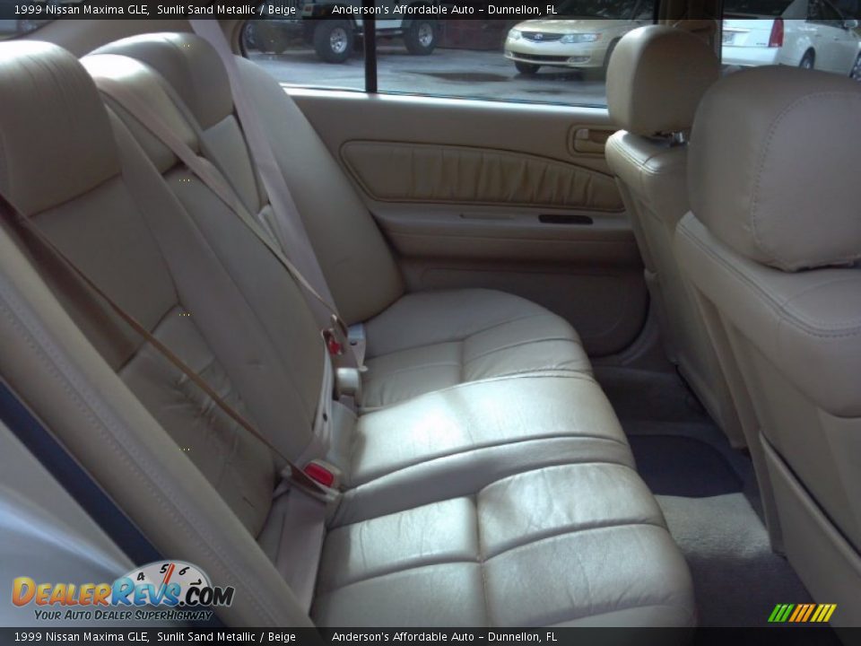 1999 Nissan Maxima GLE Sunlit Sand Metallic / Beige Photo #19