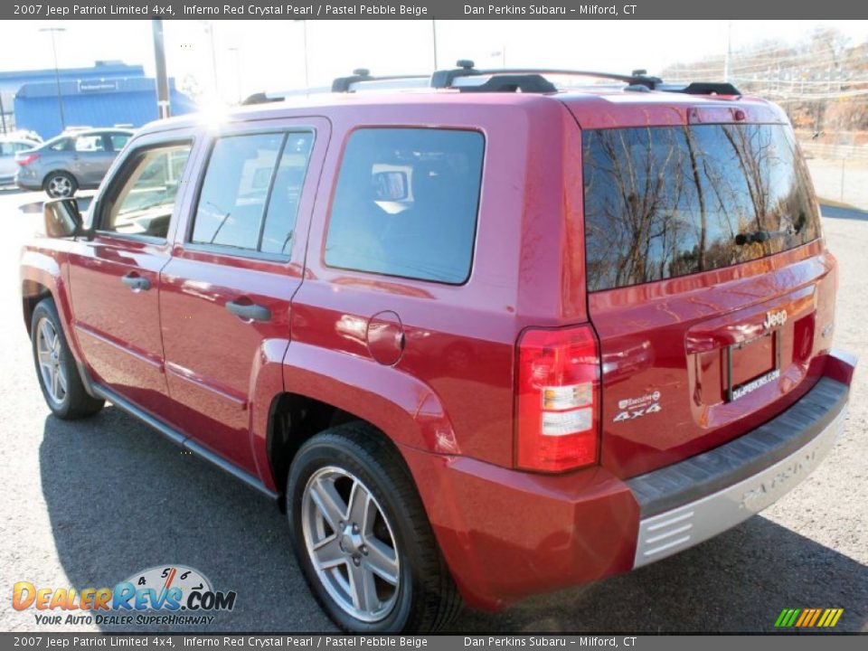 2007 Jeep Patriot Limited 4x4 Inferno Red Crystal Pearl / Pastel Pebble Beige Photo #11