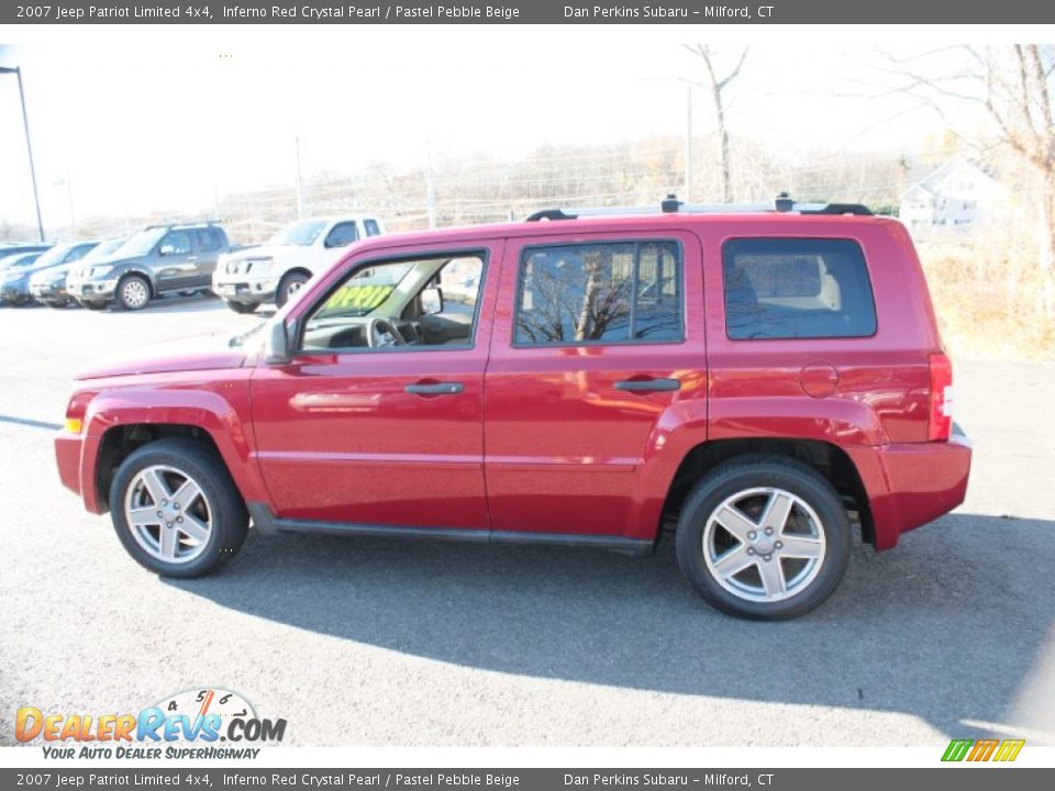 2007 Jeep Patriot Limited 4x4 Inferno Red Crystal Pearl / Pastel Pebble Beige Photo #12