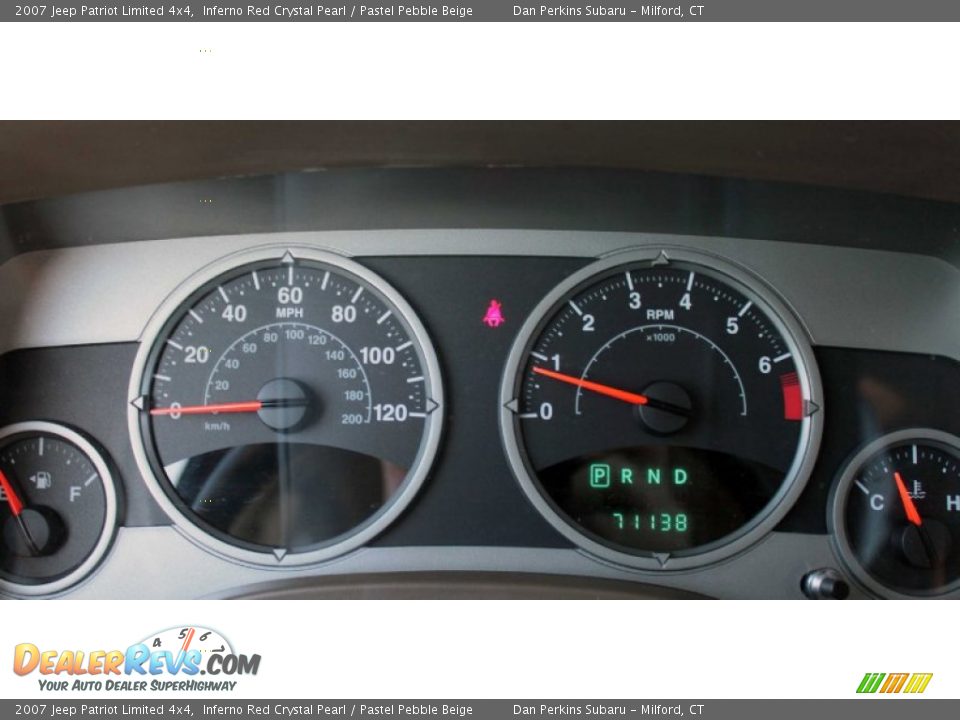 2007 Jeep Patriot Limited 4x4 Inferno Red Crystal Pearl / Pastel Pebble Beige Photo #15