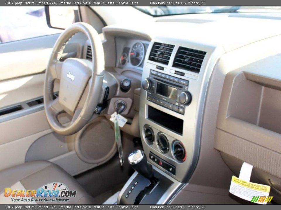 2007 Jeep Patriot Limited 4x4 Inferno Red Crystal Pearl / Pastel Pebble Beige Photo #16