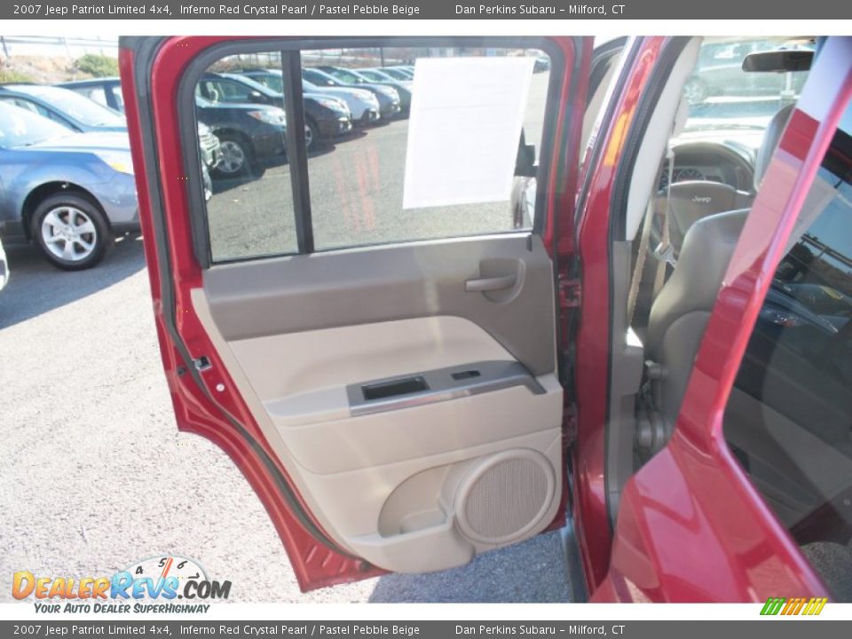 2007 Jeep Patriot Limited 4x4 Inferno Red Crystal Pearl / Pastel Pebble Beige Photo #18