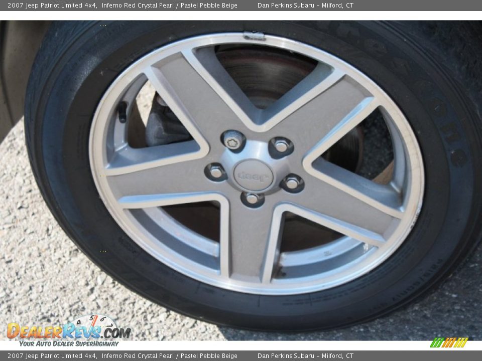 2007 Jeep Patriot Limited 4x4 Inferno Red Crystal Pearl / Pastel Pebble Beige Photo #24
