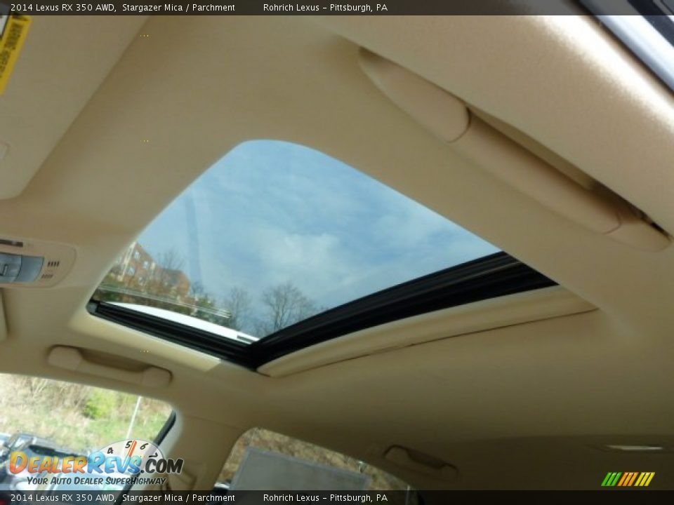 Sunroof of 2014 Lexus RX 350 AWD Photo #15