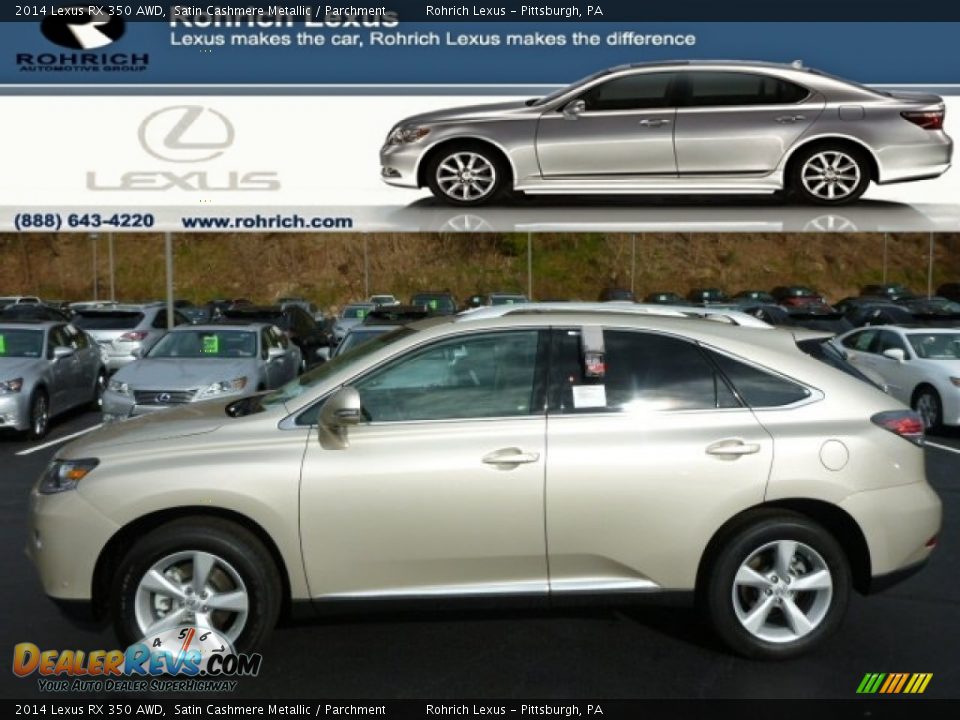 2014 Lexus RX 350 AWD Satin Cashmere Metallic / Parchment Photo #1