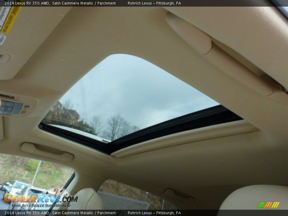 2014 Lexus RX 350 AWD Satin Cashmere Metallic / Parchment Photo #14