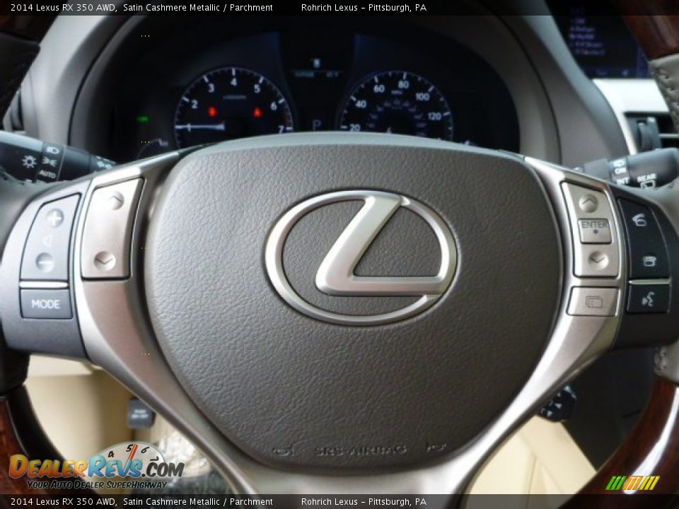 2014 Lexus RX 350 AWD Satin Cashmere Metallic / Parchment Photo #15