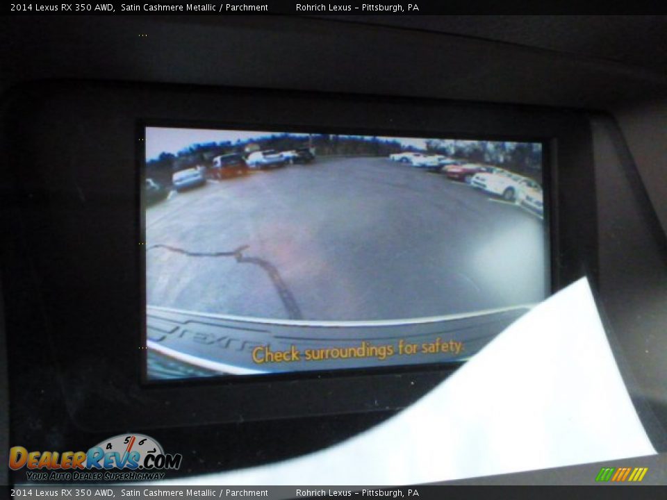2014 Lexus RX 350 AWD Satin Cashmere Metallic / Parchment Photo #18