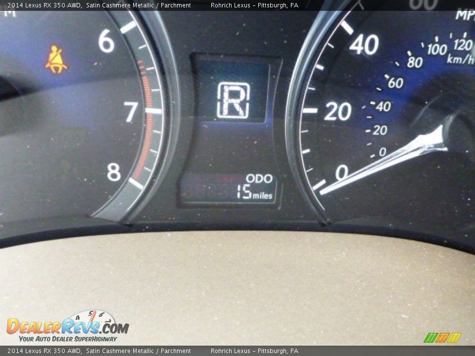 2014 Lexus RX 350 AWD Satin Cashmere Metallic / Parchment Photo #19
