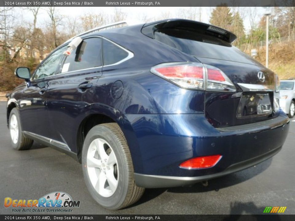 2014 Lexus RX 350 AWD Deep Sea Mica / Black Photo #2