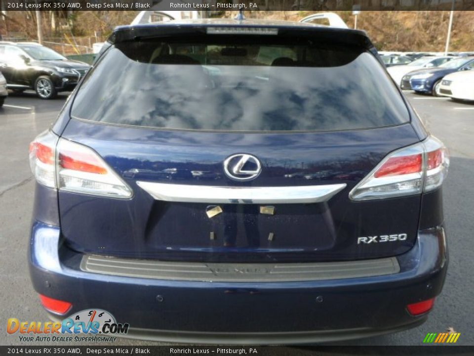 2014 Lexus RX 350 AWD Deep Sea Mica / Black Photo #3
