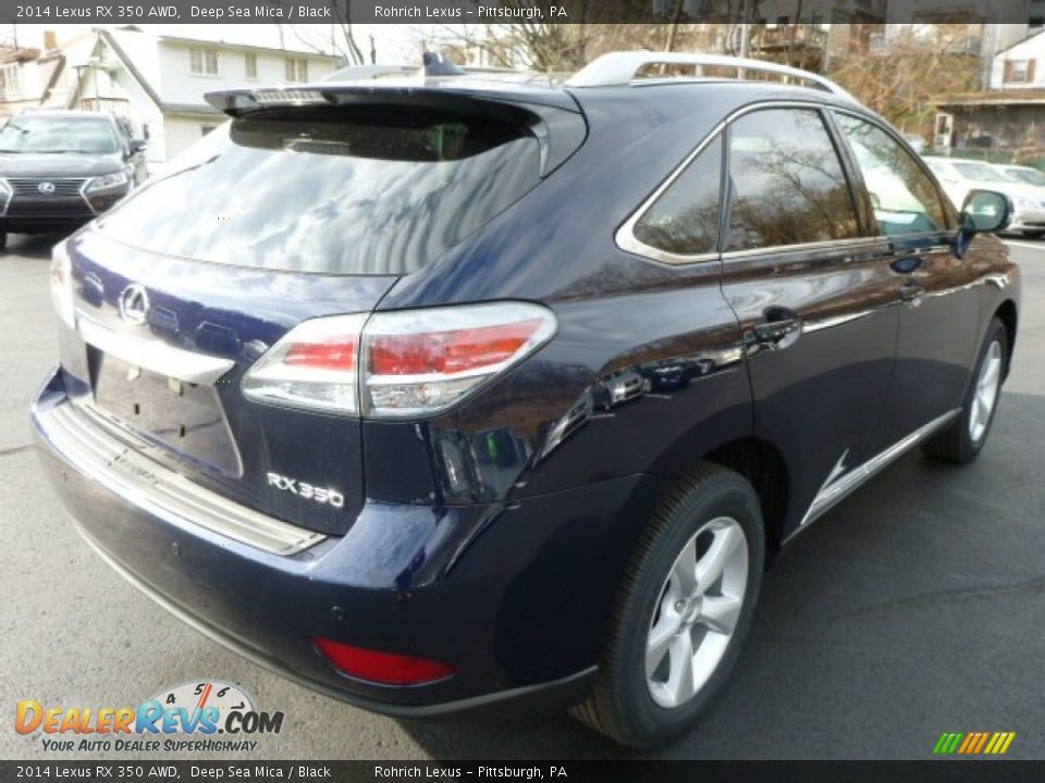 2014 Lexus RX 350 AWD Deep Sea Mica / Black Photo #4