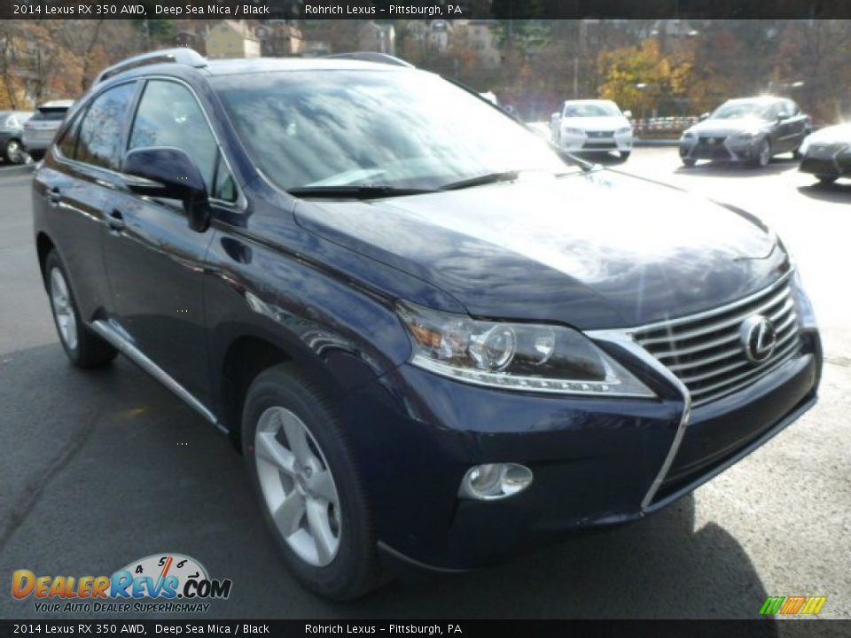 2014 Lexus RX 350 AWD Deep Sea Mica / Black Photo #5
