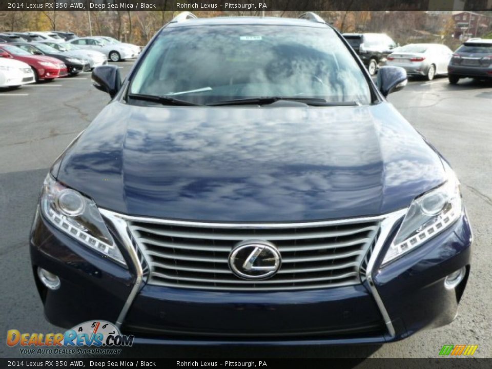 2014 Lexus RX 350 AWD Deep Sea Mica / Black Photo #6