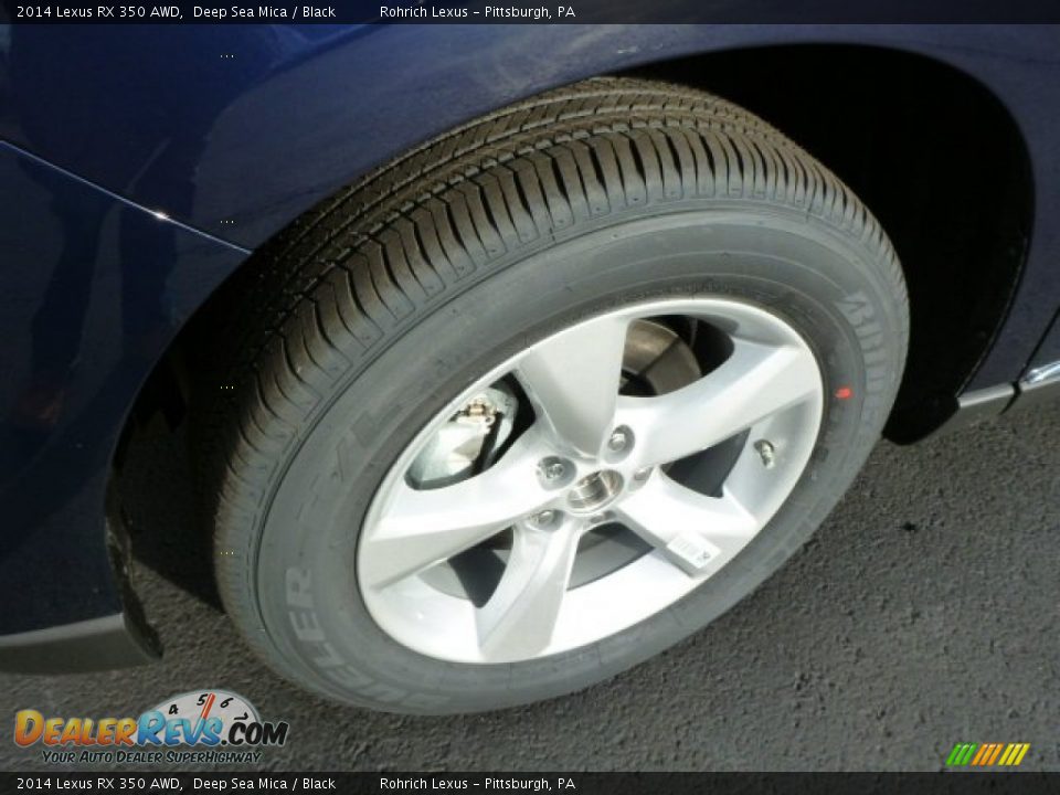 2014 Lexus RX 350 AWD Deep Sea Mica / Black Photo #7