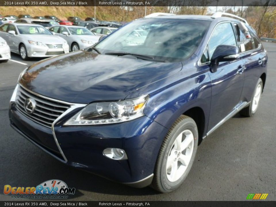 2014 Lexus RX 350 AWD Deep Sea Mica / Black Photo #8