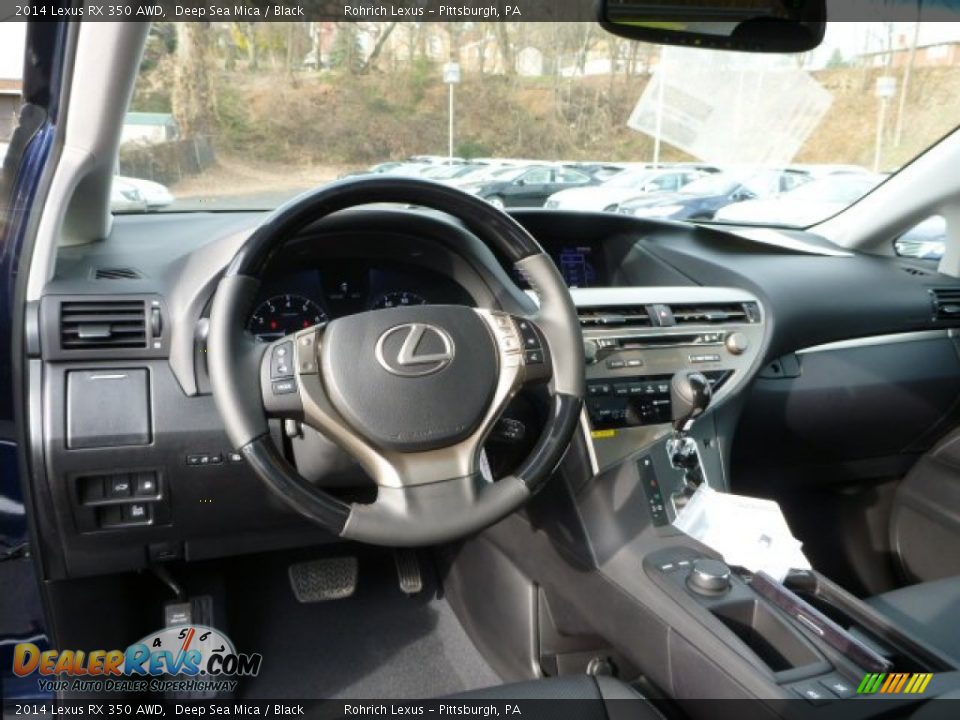 2014 Lexus RX 350 AWD Deep Sea Mica / Black Photo #11
