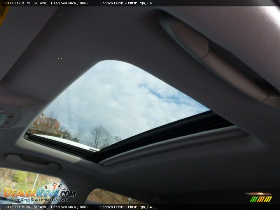 2014 Lexus RX 350 AWD Deep Sea Mica / Black Photo #14