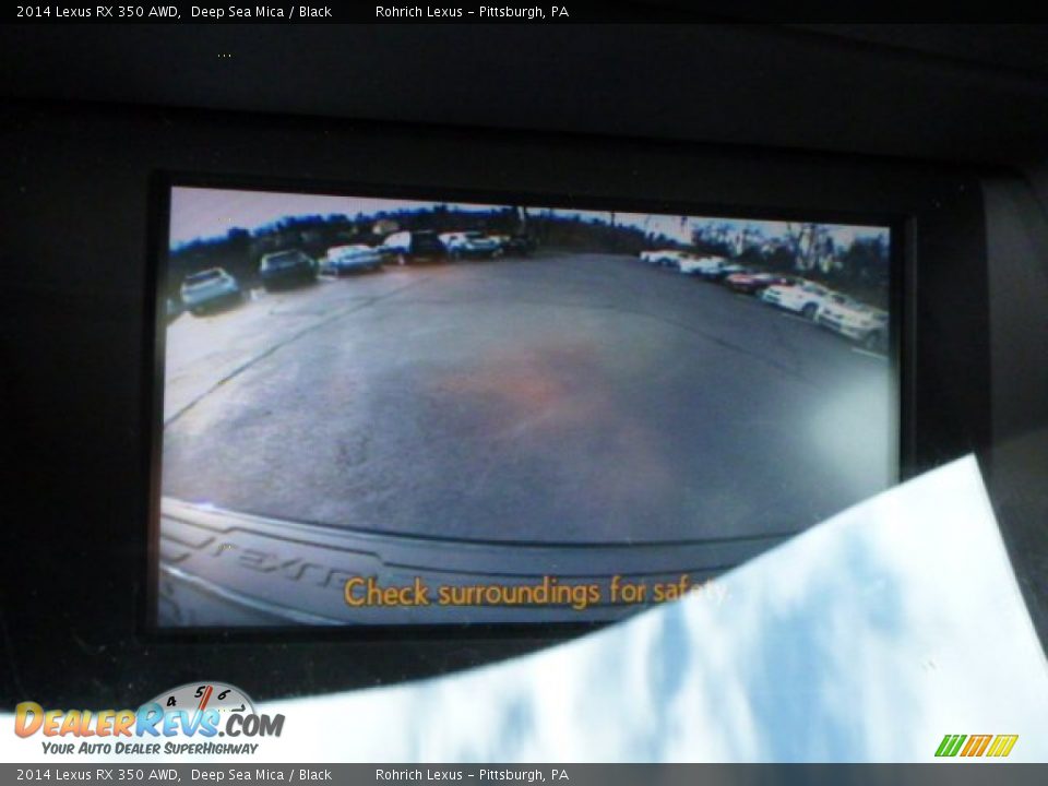 2014 Lexus RX 350 AWD Deep Sea Mica / Black Photo #16