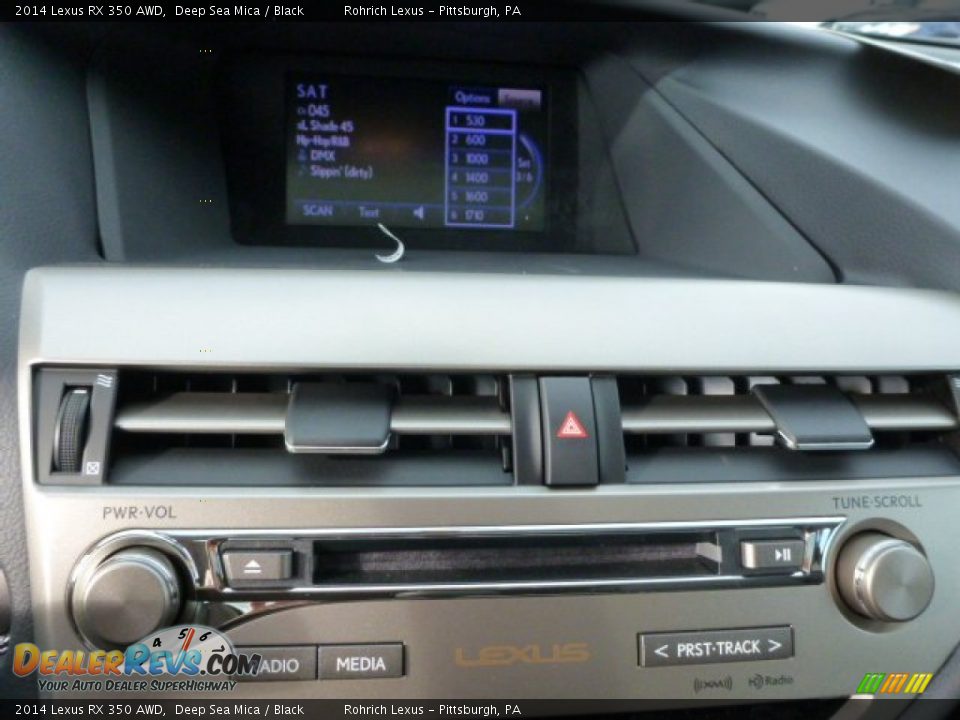 2014 Lexus RX 350 AWD Deep Sea Mica / Black Photo #17