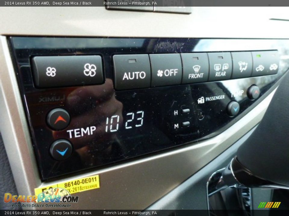 2014 Lexus RX 350 AWD Deep Sea Mica / Black Photo #18