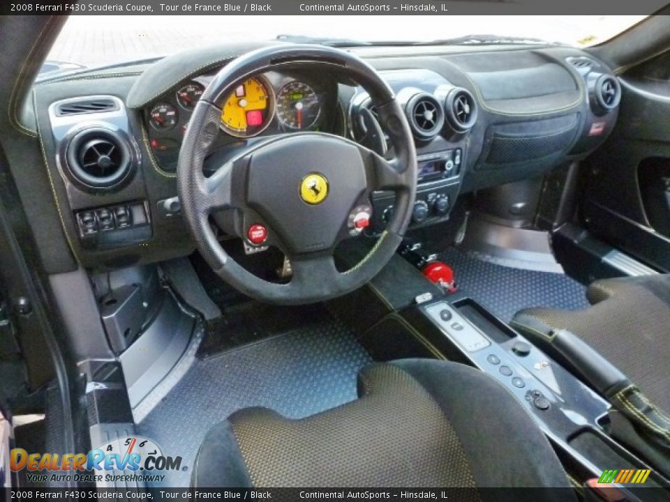 Black Interior - 2008 Ferrari F430 Scuderia Coupe Photo #14