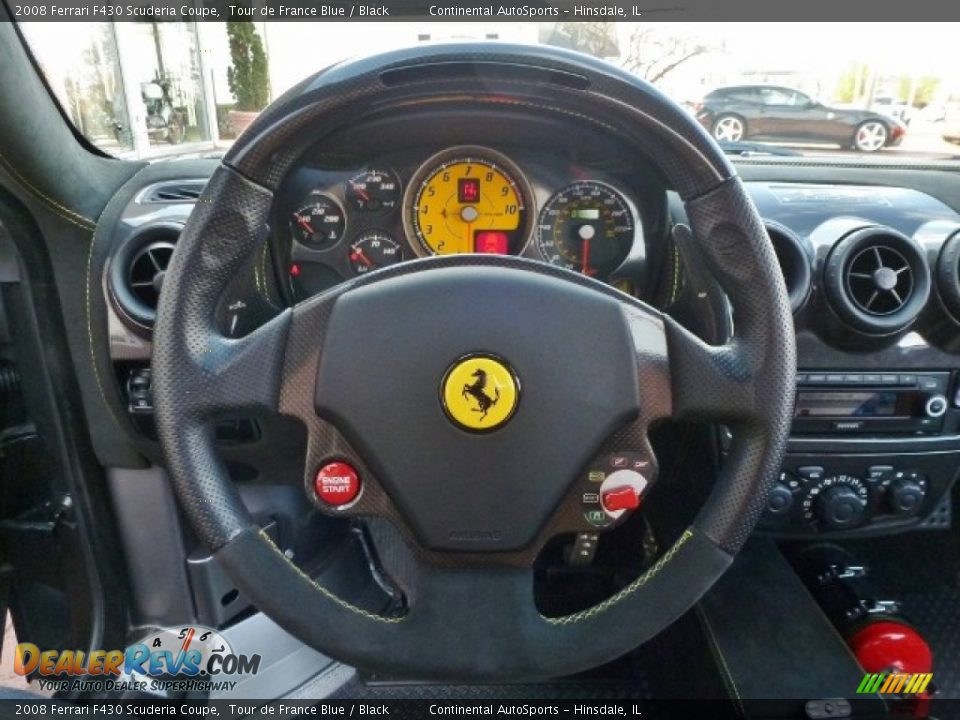 2008 Ferrari F430 Scuderia Coupe Steering Wheel Photo #15