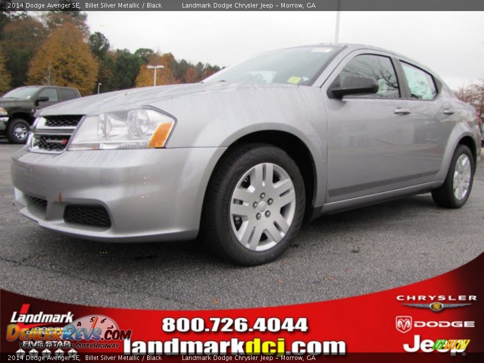 2014 Dodge Avenger SE Billet Silver Metallic / Black Photo #1