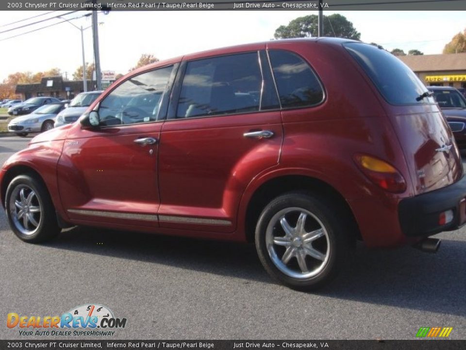 2003 Chrysler PT Cruiser Limited Inferno Red Pearl / Taupe/Pearl Beige Photo #4