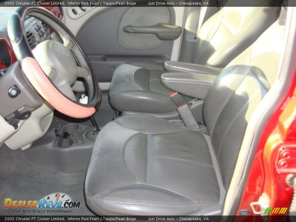 2003 Chrysler PT Cruiser Limited Inferno Red Pearl / Taupe/Pearl Beige Photo #9