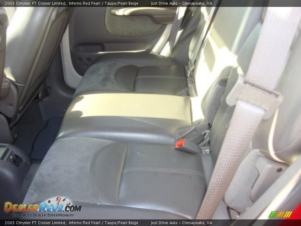 2003 Chrysler PT Cruiser Limited Inferno Red Pearl / Taupe/Pearl Beige Photo #10