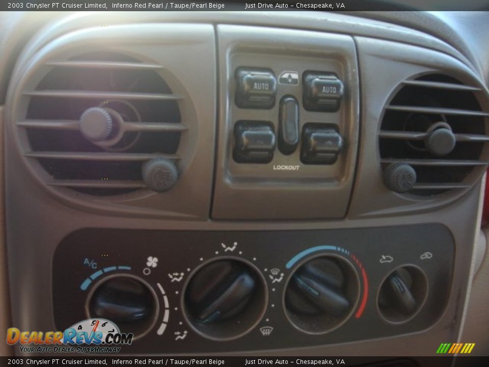 2003 Chrysler PT Cruiser Limited Inferno Red Pearl / Taupe/Pearl Beige Photo #17