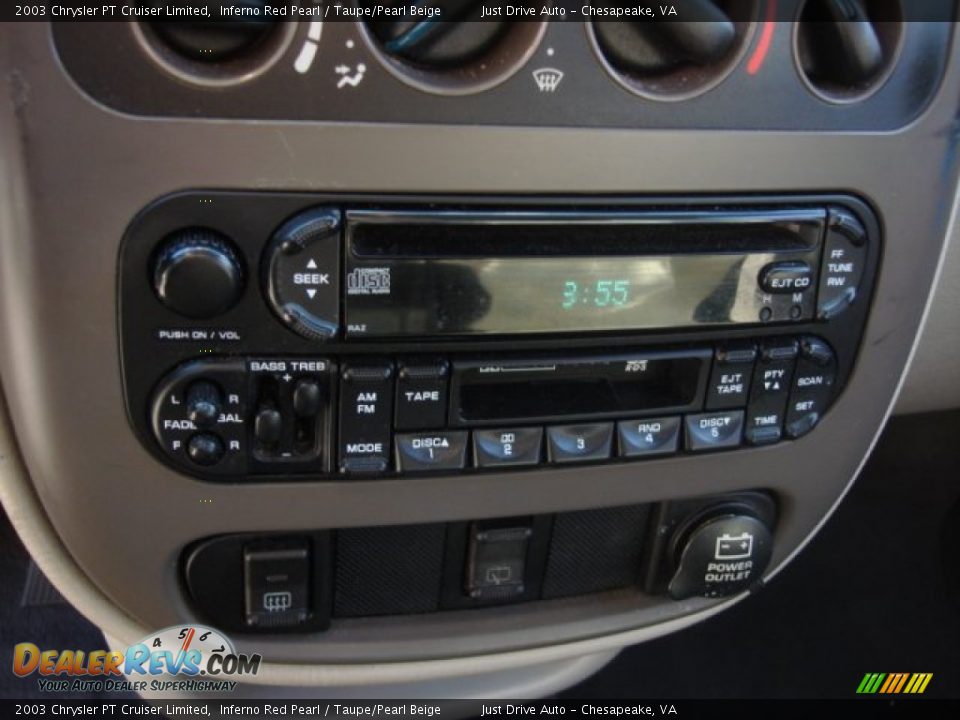 2003 Chrysler PT Cruiser Limited Inferno Red Pearl / Taupe/Pearl Beige Photo #18