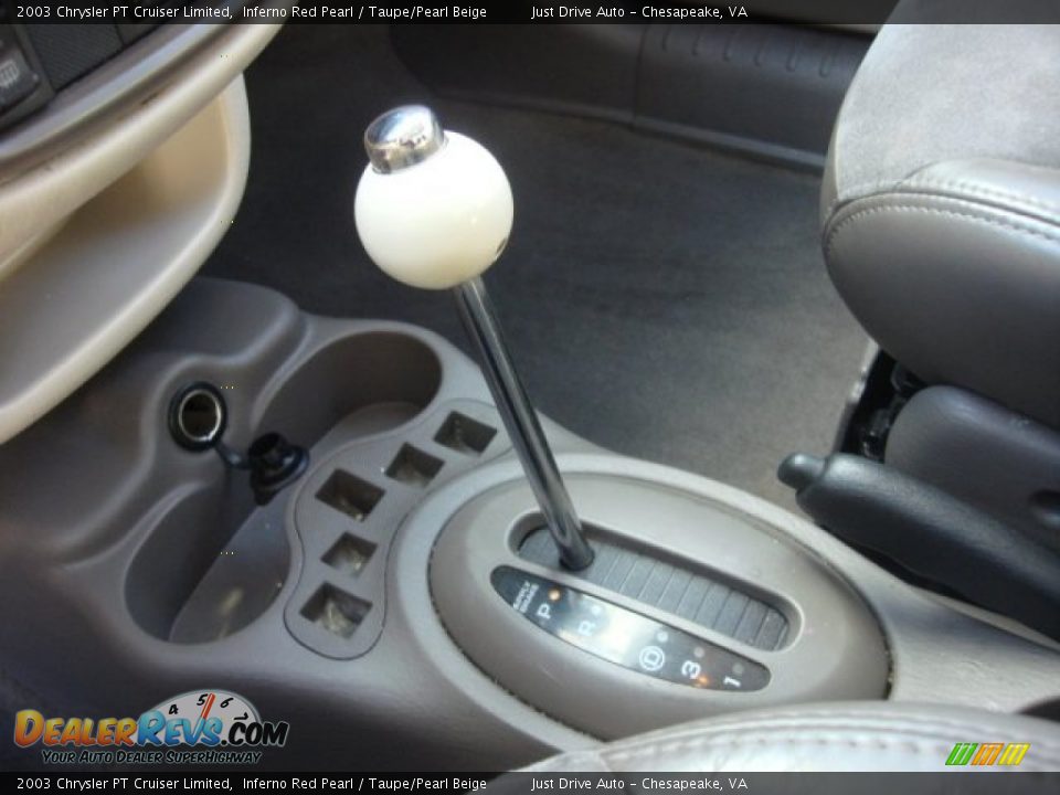 2003 Chrysler PT Cruiser Limited Inferno Red Pearl / Taupe/Pearl Beige Photo #19