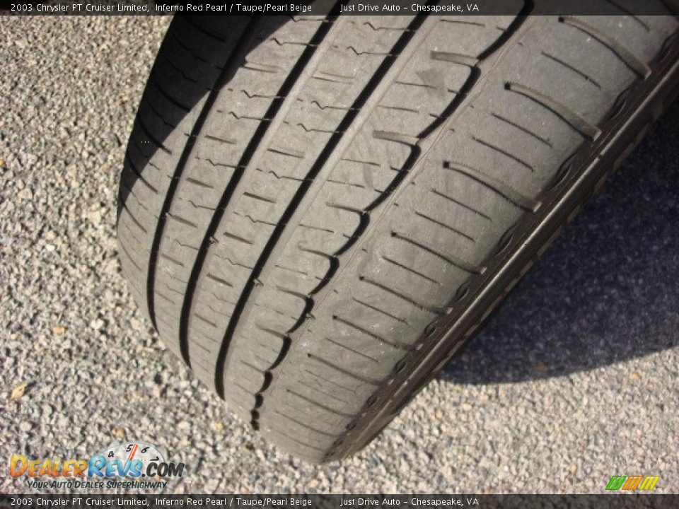 2003 Chrysler PT Cruiser Limited Inferno Red Pearl / Taupe/Pearl Beige Photo #22