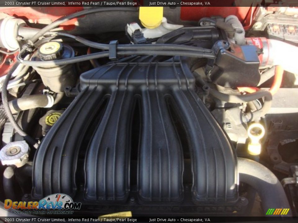 2003 Chrysler PT Cruiser Limited Inferno Red Pearl / Taupe/Pearl Beige Photo #23